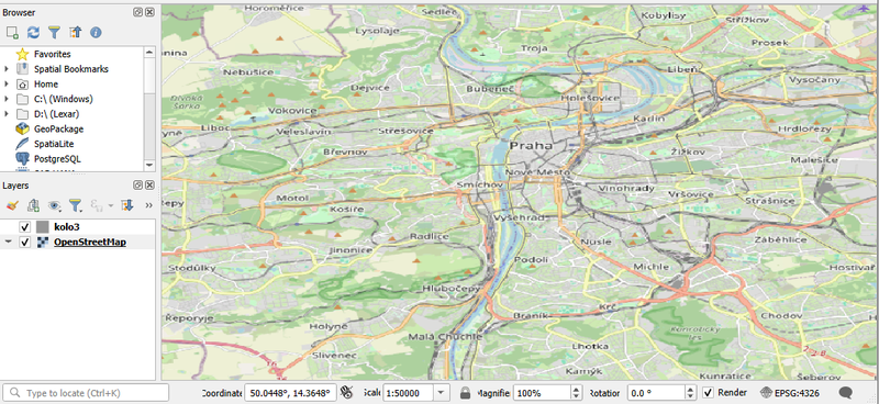 OpenStreetMap layer