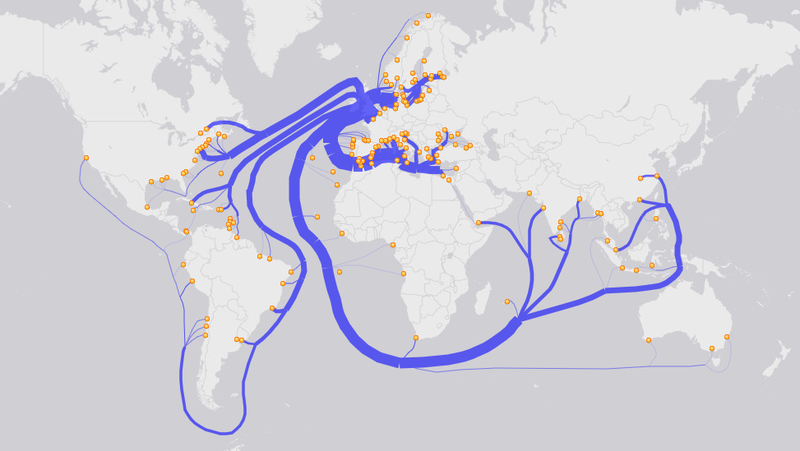 Proportional lines map